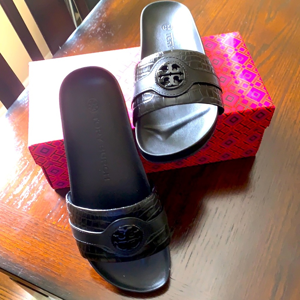Tory Burch Slides Size 9.5 Barely Worn - image 1
